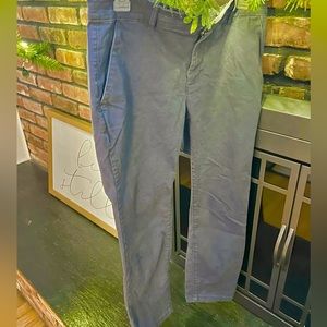 LOFT Straight leg Cropped Chinos — Slate Grey/Blue